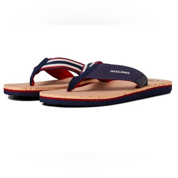 🇺🇸 NWT! Jack & Jones Comfort Cork Sandals - Picture 2 of 9